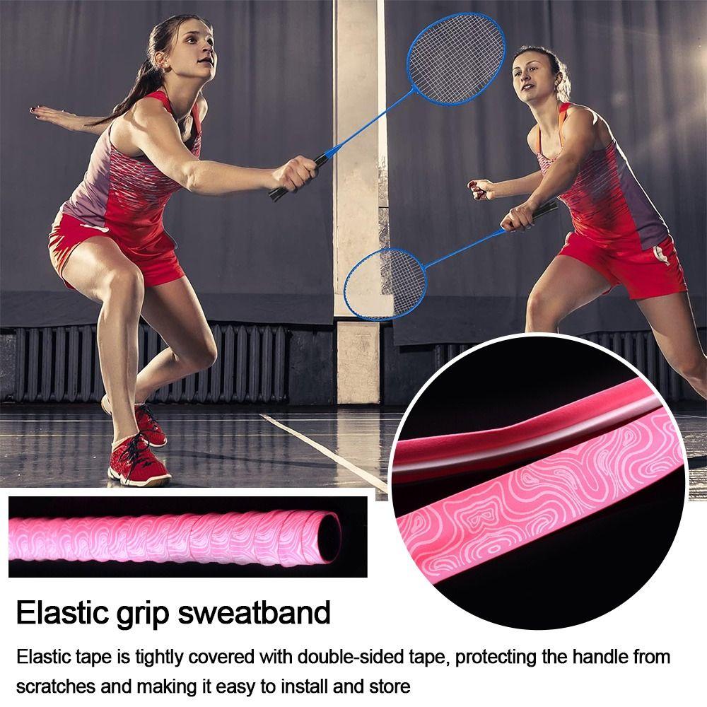 Gradient Colorful Racket Grip Tape Anti Slip Tennis Overgrip Fishing Rod Belt Fishing Rod