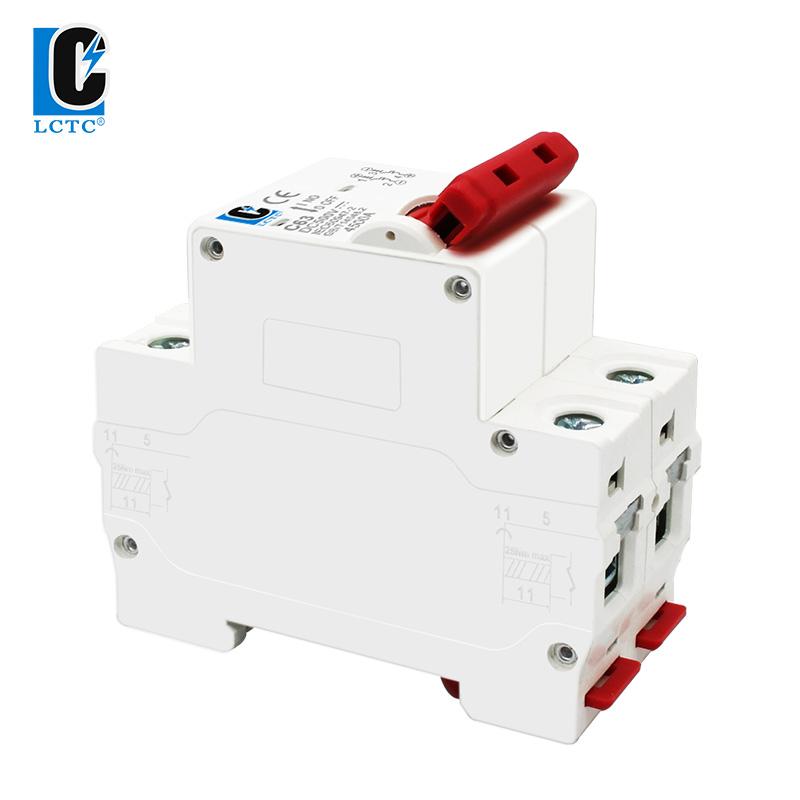DC Circuit Breaker Solar Panels Overload Protection Switch 500VC63 6A/10A/16A/20A/25A/32A/40A/50A/63A DIN Rail Automatic Breaker