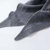 Women's 100% Cashmere Hollow Triangle Shawl Solid Color Face Protection Scarf for Elegant Fashionable Winter Outdoor Banquet