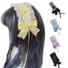 Anime Lace-Bow Headband for Women Party Wide Headband Animation Costume Party Props Women Headdress Girl Favor