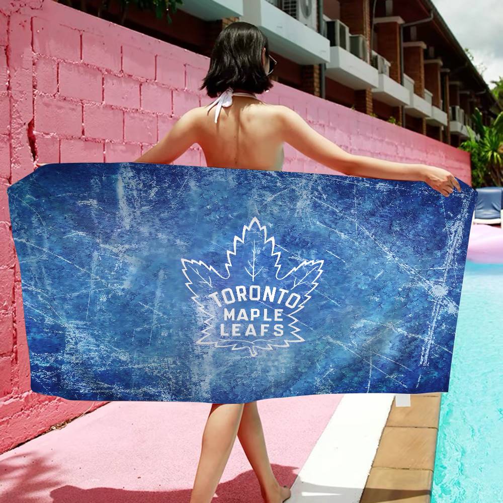 Полотенце для пляжа Toronto Maple Leafs Цветные полотенца для ванны для девочек Микрофибра Быстросохнущие Без песка Пляж Йога Спа Тренажерный зал Бассейн