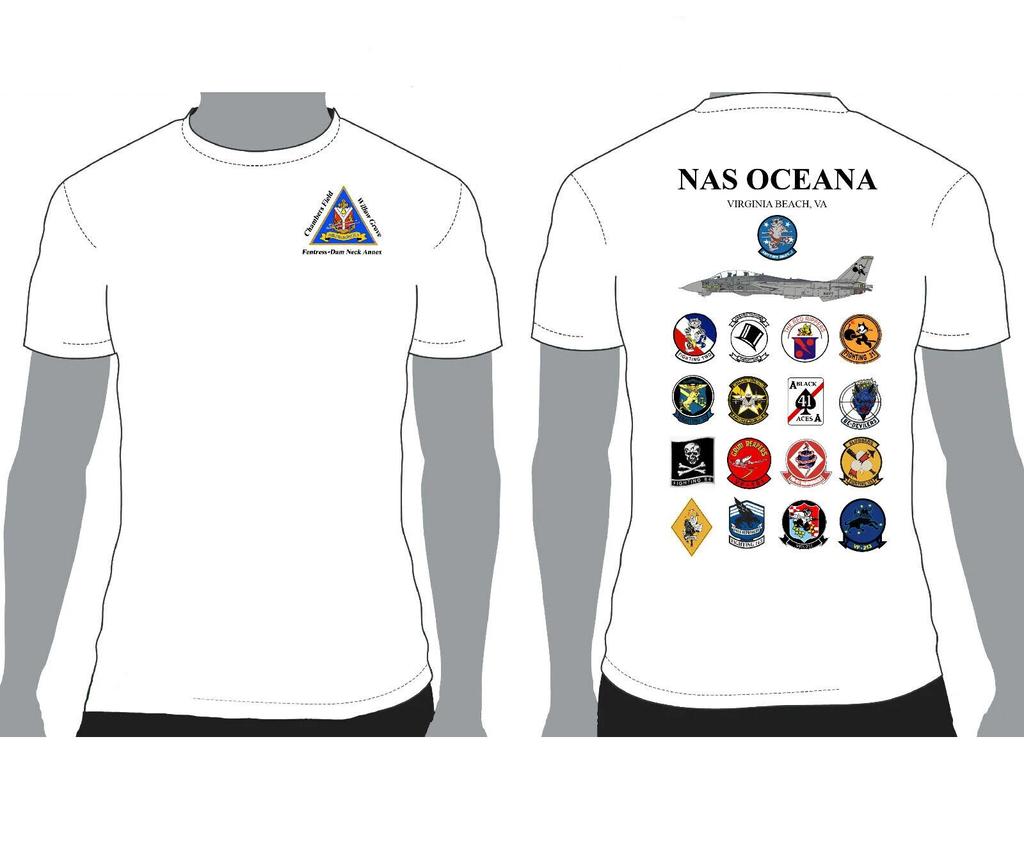 Naval F-14 Tomcat NAS Oceana D2 Squadron T-Shirt Short Sleeve Casual 100% Cotton O-Neck Summer Unisex T-shirt Size S-3XL