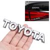 1Pcs Metal Emblem Badge Car 3D Sticker Car Trunk Sticker Car Accessories For Fortuner Chr Verso Prius Hiace Yaris Trd Corolla