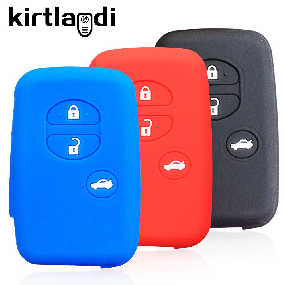 Silicone Car Key Fob Cover Case For Toyota Prius Venza land cruiser prado 150 Camry Crown RAV4 Corolla for Subaru Key Proctor