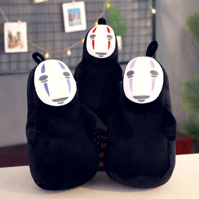 Soft Short Plush No Face Man Doll With Pp Cotton Filling Anime Character Toy Decor