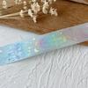 Luxury Double Face Plain Silver Butterfly Candle Holder Satin Ribbon Handmade DIY Materials Woven Lace