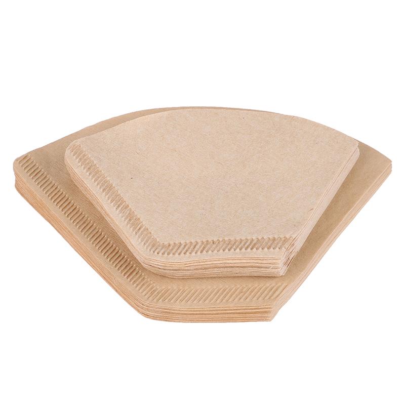 40 шт. экологически чистые неотбеленные оригинальные деревянные ручные фильтры для кофе