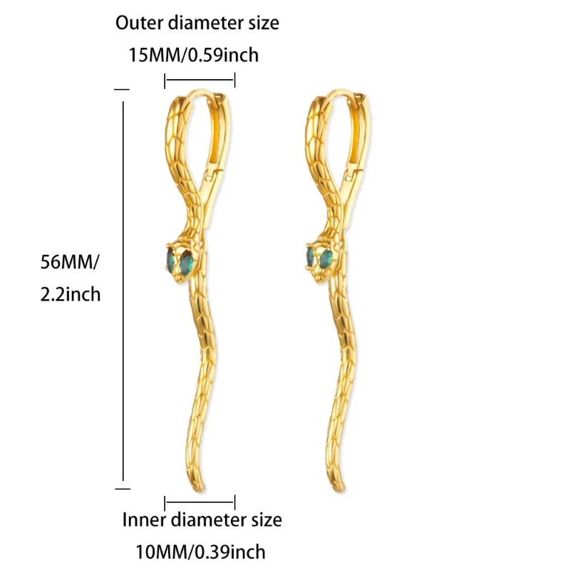 Серьги-каффы в виде змеи, кольцо на хрящ уха в виде змеи, новые модные серьги нишевого дизайна в стиле ретро, серьги премиум-класса, женские