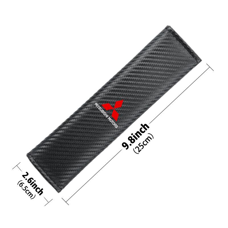 Защитная накладка на ремень безопасности автомобиля, углеволокно, ремень безопасности для Mitsubishi Outlander Lancer Eclipse Mirage Xpander Attrage