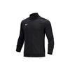 Competition Training Knit Sports Stand Collar Logo Jacket Men Jacket Black 21600307-001
