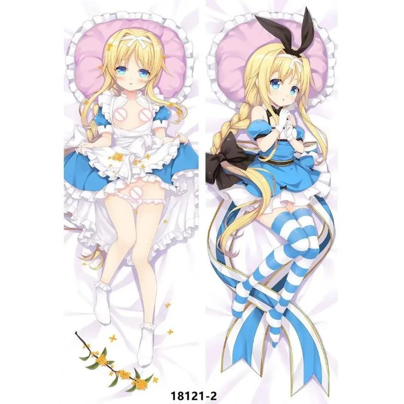 60x180 смSword Art Online Подушка Аниме Казуто Асуна Двусторонняя наволочка с принтом Обнимающая наволочка для тела Постельное белье Чехлы для подушек