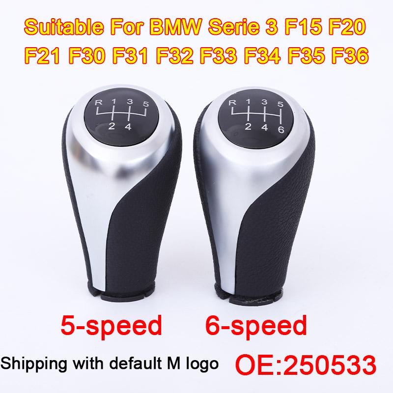 ZG Ручка переключения передач для автомобиля BMW Serie3 F15 F20 F21 F30 F31 F32 F33 F34 F35 F36 F40 Кнопка переключения Головка рычага переключения передач 5/6-ступенчатая