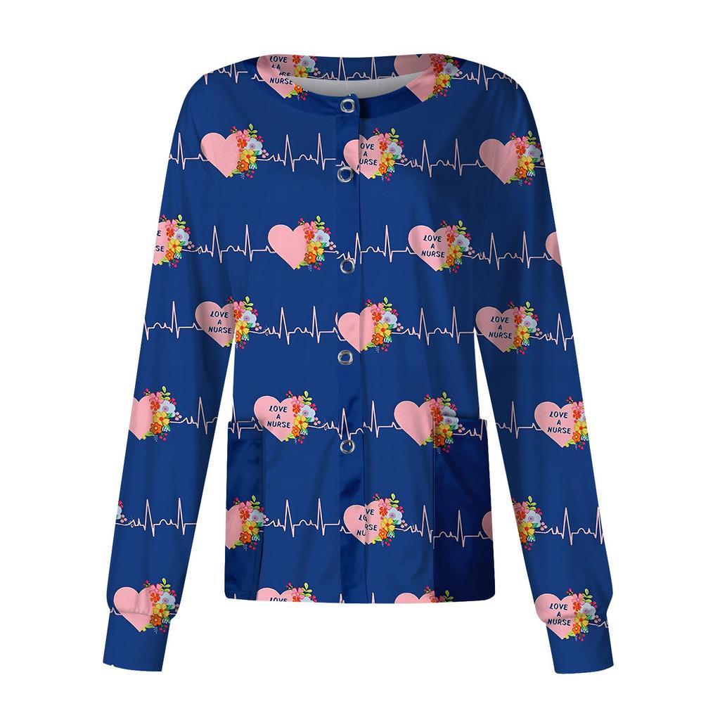 Женский однобортный защитный комбинезон с длинным рукавом и карманом, рабочий воротник-стойка, кардиган, куртка, топ