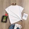 Футболка с короткими рукавами и принтом пасхального кролика для девочек, летняя детская повседневная футболка