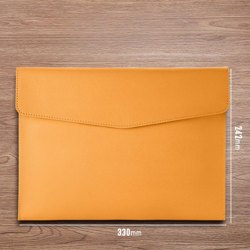 Кожаная сумка-папка формата А4, сумка-папка, кнопка для данных, сумка для хранения деловых документов, портативная и большой вместимости