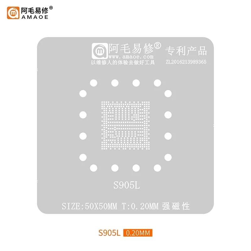 Платформа для пайки шариками Amaoe S905X4 для чипа основного управления Smart TV Box Amlogic S905L/905Z Трафарет BGA для реболлинга Паяльный набор