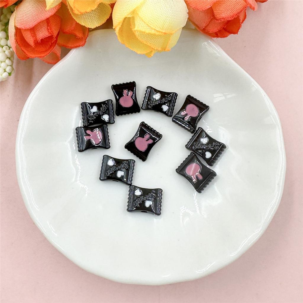 Jewelry Making 9.7*12.6mm Alloy Dripping DIY Beading Material Cute Candy Beads Fashion for Bracelet Necklace 10pcs