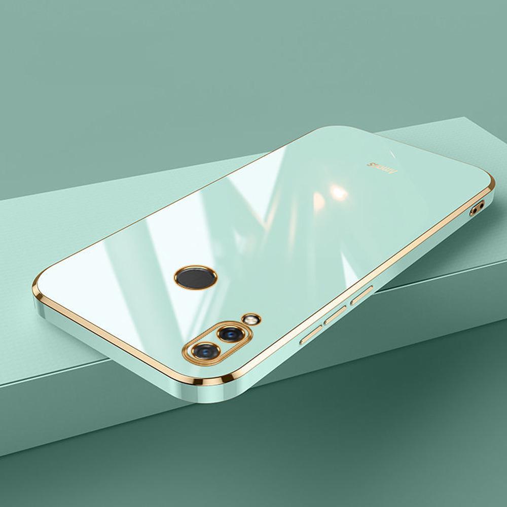 Для Huawei Y9 2019 чехол Luxury Square Plating JKM-LX1, JKM-LX2, JKM-LX3 чехол для телефона противоударный силиконовый чехол-накладка Fundas