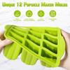 Silicone Ice Lolly Mould Tools with 50 Ice Cream Sticks and Packaging Bag DIY Ice Cream Maker Can Make 12pcs Ice Cream At Once