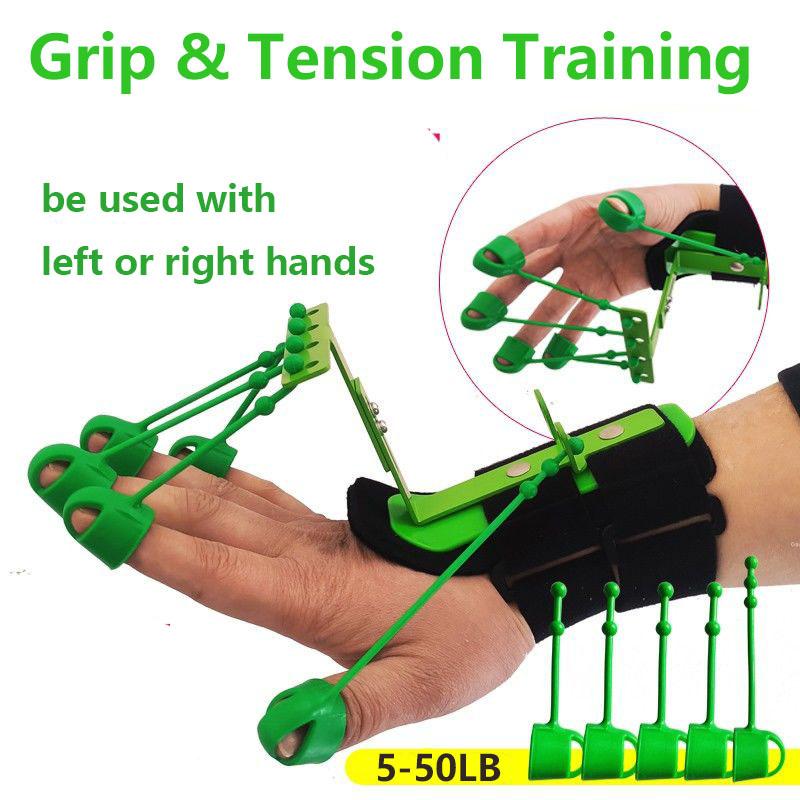 Тренажер для пальцев 5LB-50LB, ортопедические приспособления для ладоней и пальцев, силовая тренировка на растяжение, можно использовать для левой и правой рук