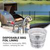 Grill Accessories Set 8pcs Aluminum Grease Bucket Liners For Pellet Smoker BBQ Grill