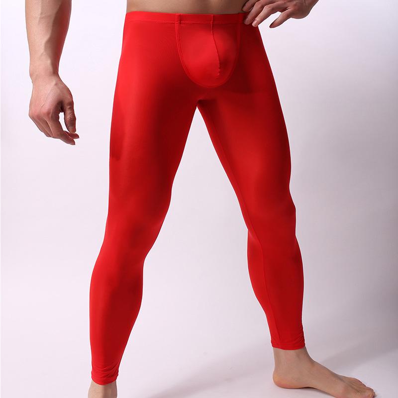Men's Ultra-Thin Ice Silk Casual Leggings