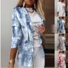 Large Size 5xl Spring Women Long Sleeve Print Color Suit Jacket Slim Suit Coat Women's Short
