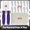 Compatible for Narwal Freo X Plus Replacement Main Side Brush HEPA Filter Mop Pads Dust Bags Spare Parts Accessories