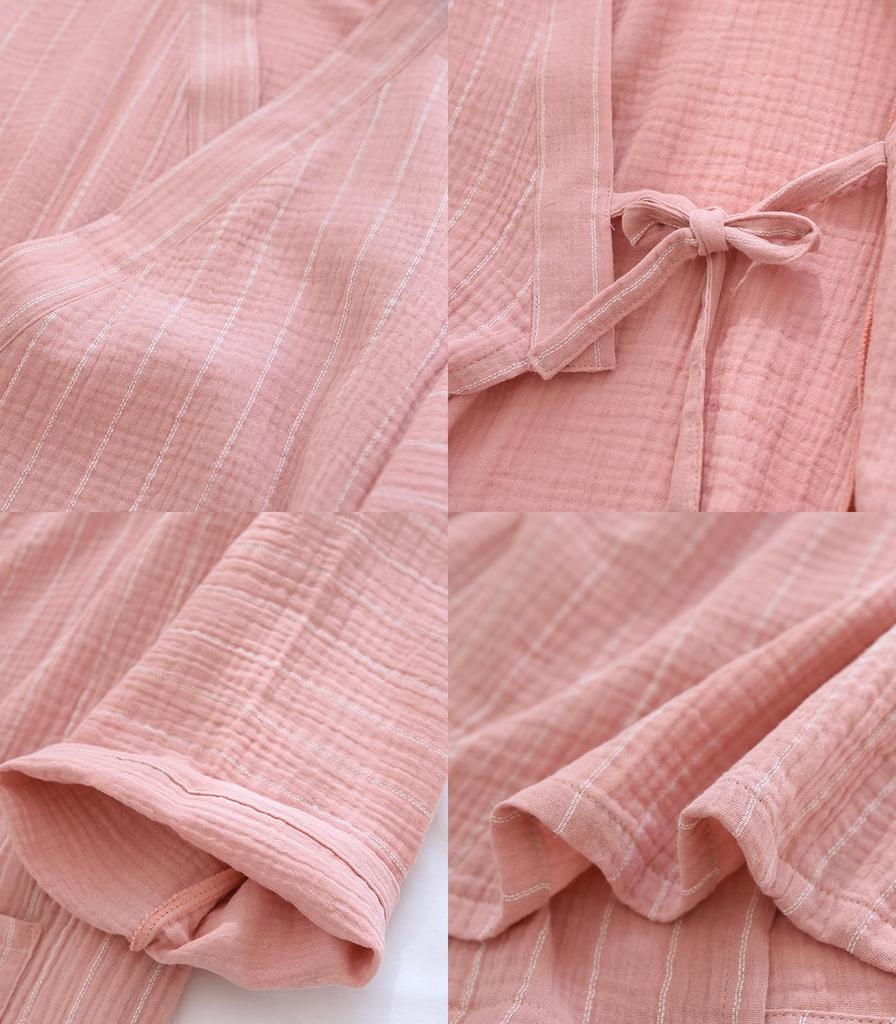 Nursing Japanese Front Hot for Men [ASHE RANGE] Men's Bathrobe, Nightwear, Yukata, Nightgown, 100% Cotton, Gauze, Pajamas, Nightgown, Care,