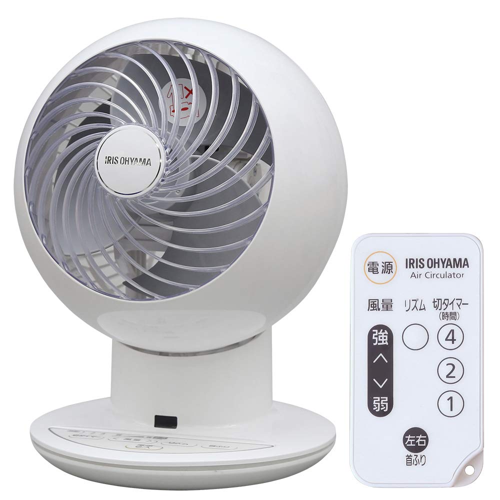 Iris Ohyama Circulator Eye Quiet Left and Right Swing 18 Tatami Powerful Blower PCF-SC15 White