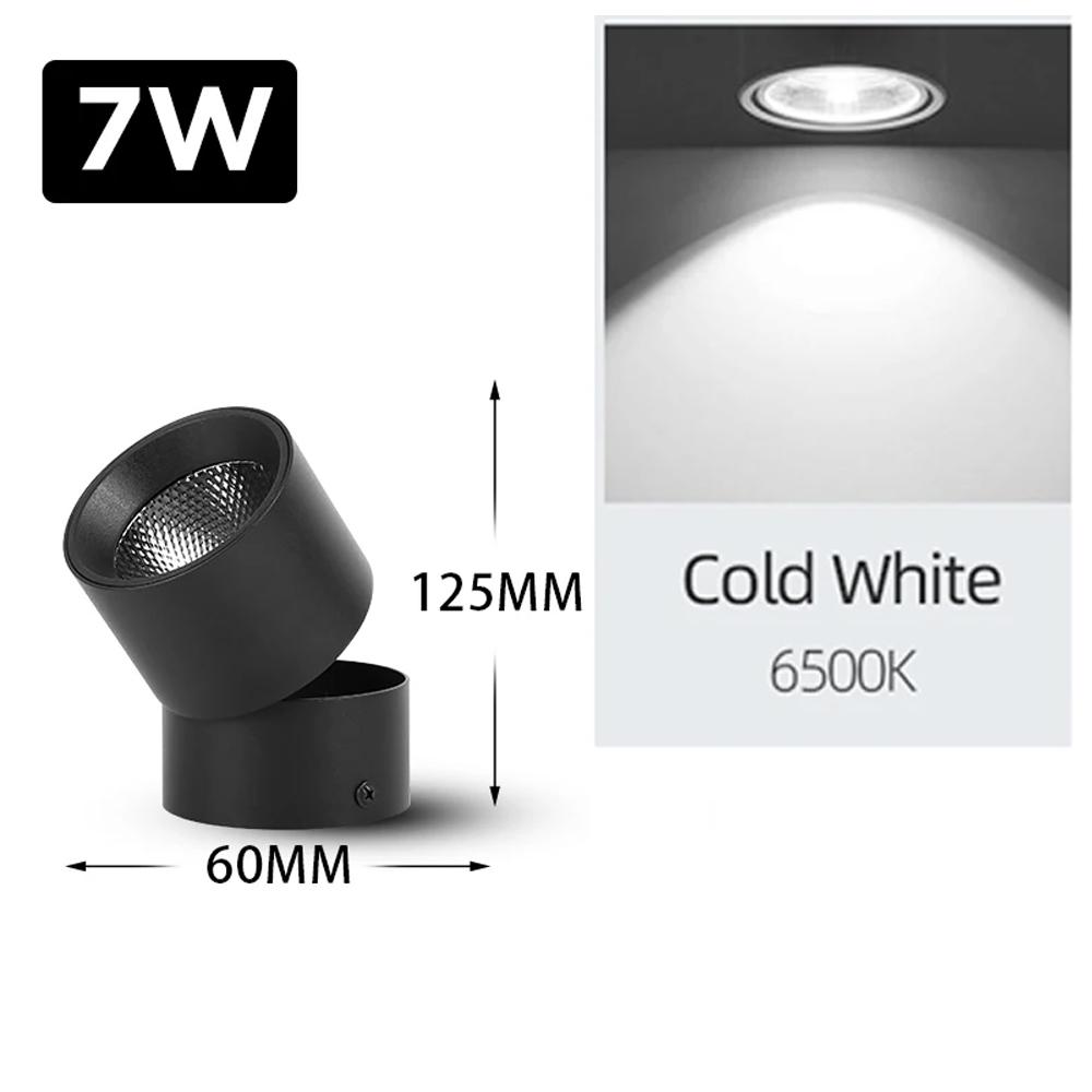 Складной светодиодный встраиваемый светильник, накладной точечный светильник, регулируемый потолочный точечный светильник для спальни, гостиной, кухни, домашнего магазина, декора