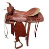 Western Leather Roper Ranch Hand Tooled Horse Tack Saddle.