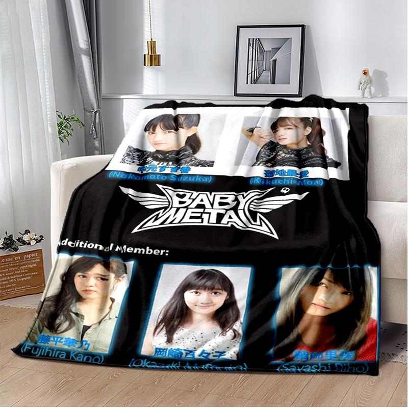Pop Metal Band Throws Blanket for Kids Couch Sofa Travel Home Picnic Hiking Bed Beding Super Soft Flannel Blanket birthday gift