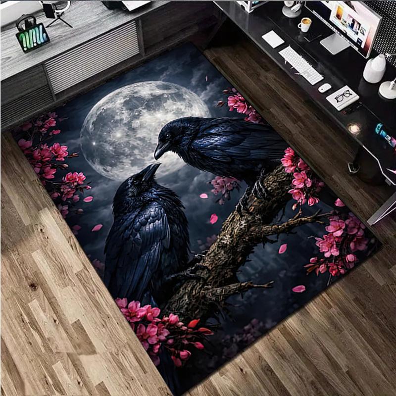 Animal Flowers Rug - Home carpet Office Decorative Carpet For Living Room Bedroom Door Mat Floor Rug Computer Chair Area Rug