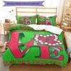 3pcs AKA logo1 pattern bedding set duvet cover set includes duvet cover &pillowcases, perfect all season bedroom decoration & gift