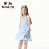 Маленькая MO&Co. Летнее платье для девочек из чистого хлопка с бантом