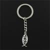 Fashion Vintage Key Ring Fish Jesus Pendant Keychain Key Holder Key Chain Christmas Jewelry Gifts