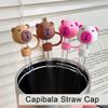 Cup Accessories Drinking Dust Cap Dust-proof Straw Tips Cover Silicone Straw Plug  Water Glass