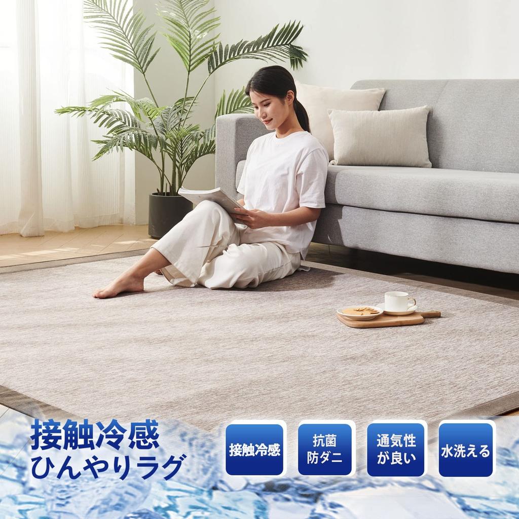 Summer Area 3 Tatami Cool Touch Approximately 185 X 240 7 Mite Odor Rug Rug, Rug, Carpet, Mats, Rug, Washable, Summer, Cm, Thickness Mm, Cool,