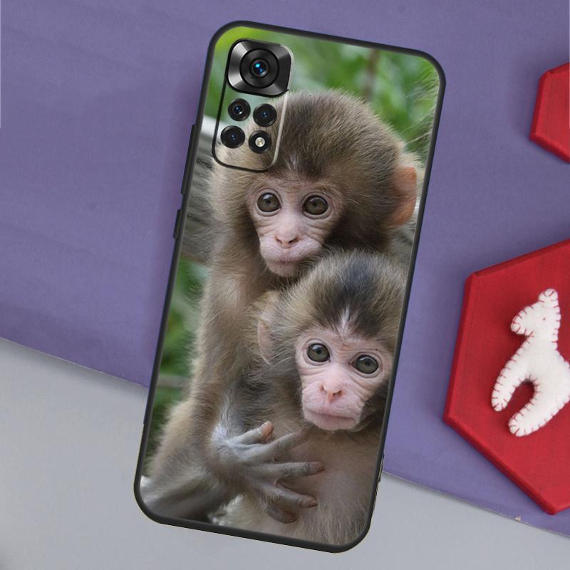 Cute Baby Monkey Animal Funda For Xiaomi Redmi Note 14 Pro 13 12 11 9 10 9S 10S 11S 12S Redmi 14C 10C 12C 13C Case
