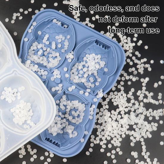 Форма для кубиков льда с воронкообразными крышками. Форма для льда в виде пингвина и совы из пищевого силикона. Изготовитель кубиков льда в виде животных.