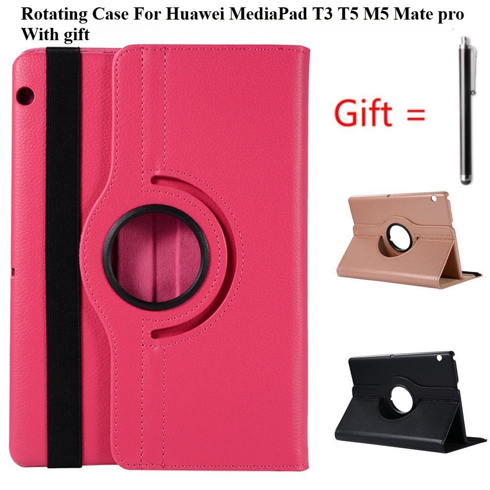 360 Rotating Case for Huawei MediaPad T3 10 9.6 T5 10.1 M5 8.4 10.8 M6 10.8 Tablet Funda for Huawei T3 10 Play Pad 2 9.6 Cover