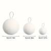 6pcs Round White Foam Christmas Balls 4/6/8CM Xmas Tree Hanging Pendant  New Year Gift