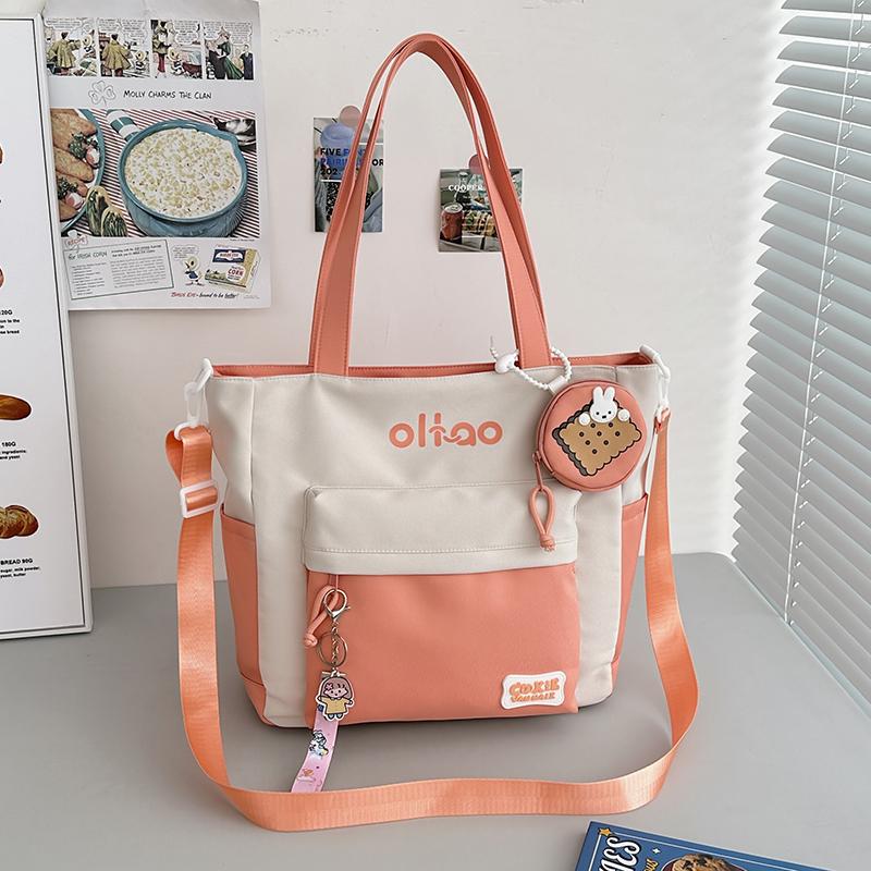 Классная сумка через плечо, женская пригородная сумка через плечо большой вместимости, студенческая сумка для обучения