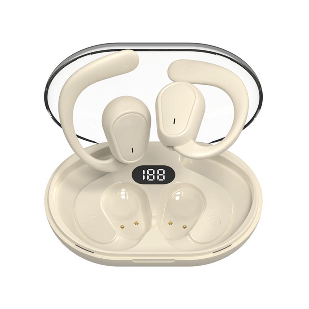 Наушники Bluetooth 5.3 Беспроводные спортивные гарнитуры Наушники с креплением-крючком Водонепроницаемые наушники HiFi Stereo с шумоподавлением для Android iOS Тренировки Спортзал