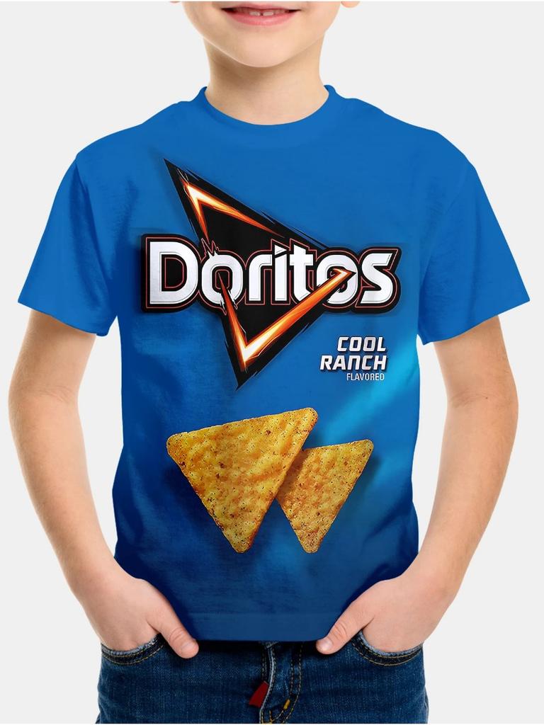 Модная детская футболка с 3D-печатью, круглый вырез, короткий рукав, для мальчиков и девочек, повседневные топы для детей