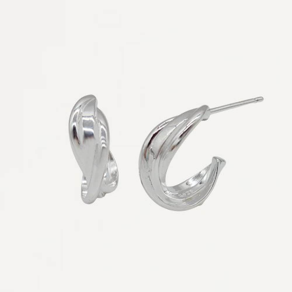 Twist Earrings Silver