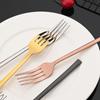 Набор столовой посуды из розового золота, 12 предметов, Набор столовых приборов из нержавеющей стали, Вилка, Нож, Кофейная ложка, Посуда, Столовое серебро, Кухонный набор столовых приборов