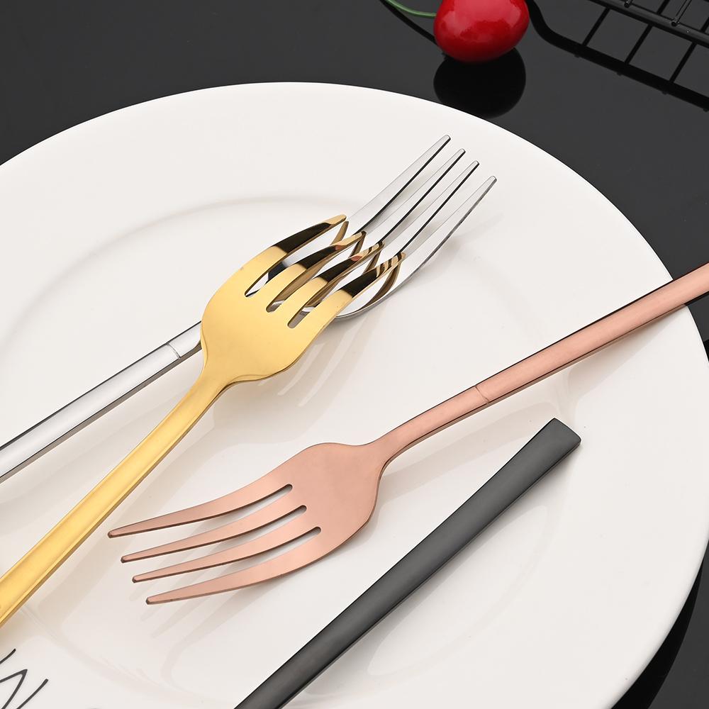 Набор столовой посуды из розового золота, 12 предметов, Набор столовых приборов из нержавеющей стали, Вилка, Нож, Кофейная ложка, Посуда, Столовое серебро, Кухонный набор столовых приборов
