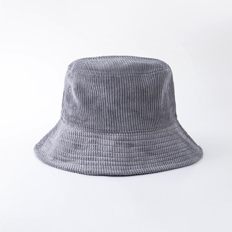 Японская вельветовая панама для женщин — мода на осень и зиму, корейский стиль ретро-досуг